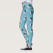 Bowling Ball en Pins Pattern Blue Leggings (Links)