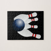 Bowling Ball en Pins Puzzle Legpuzzel (Horizontaal)