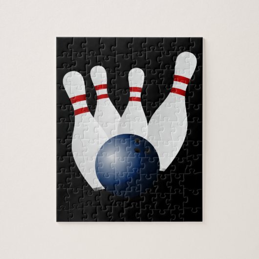Bowling Ball en Pins Puzzle Legpuzzel (Verticaal)