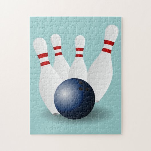 Bowling Ball en Pins Puzzle Legpuzzel (Verticaal)