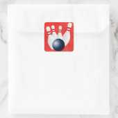 Bowling Ball en Pins Stickers (Tas)