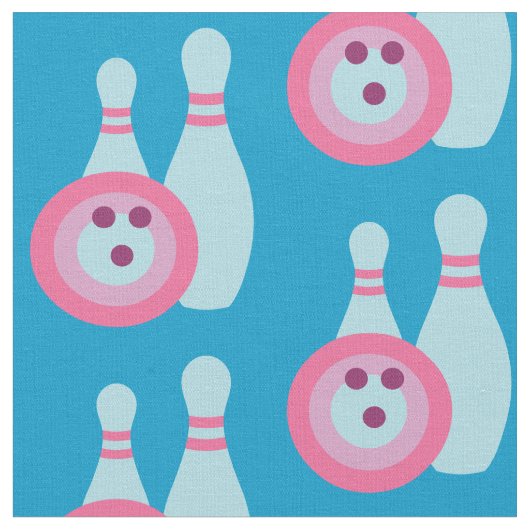 Bowling Ball en Pins Stof (Close Up)