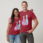 Bowling Ball en Pins T-shirt (Unisex)