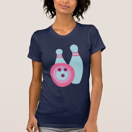 Bowling Ball en Pins T-shirt (Voorkant)