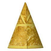 Bowling ball en spelden met het woord STRIKEOLOGIS Feesthoedjes (Achterkant)