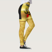 Bowling ball en spelden met het woord STRIKEOLOGIS Leggings (Rechts)