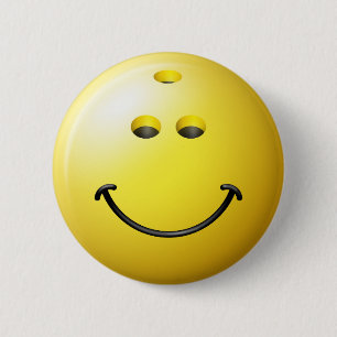 Bowling Ball Face Ronde Button 5,7 Cm