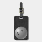 Bowling Ball Gray Bagagelabel (Voorkant verticaal)