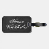 Bowling Ball Gray Bagagelabel (Achterkant horizontaal)