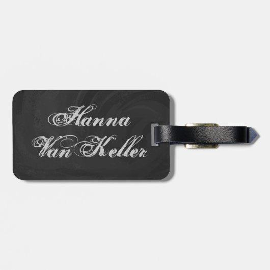 Bowling Ball Gray Bagagelabel (Achterkant horizontaal)