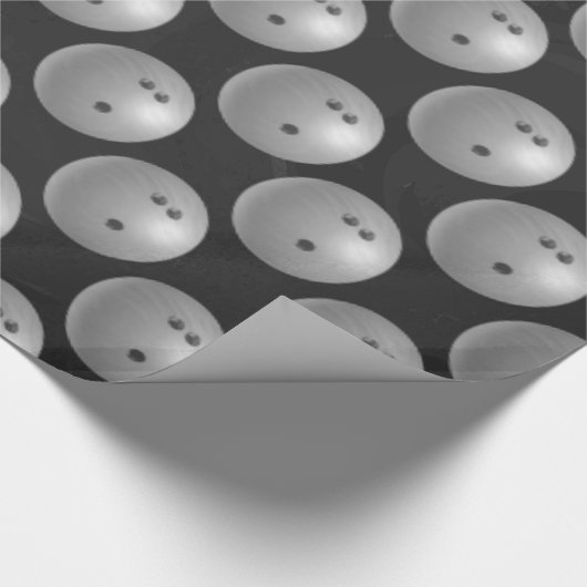 Bowling Ball Gray Cadeaupapier (Hoek)