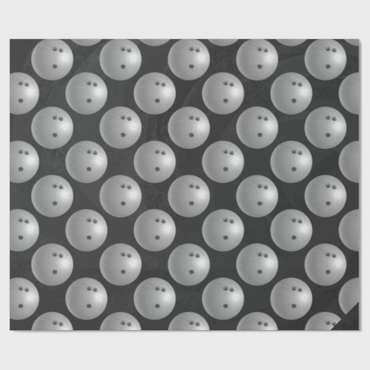 Bowling Ball Gray Cadeaupapier (Vlak)