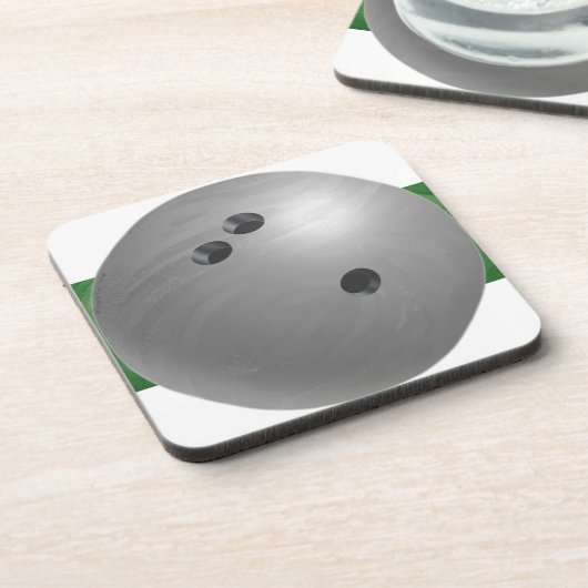 Bowling Ball Gray Drankjes Onderzetter (Linkerzijde)