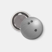 Bowling Ball Gray Magneet (Voorkant / Achterkant)