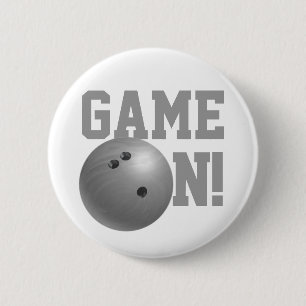Bowling Ball Gray Ronde Button 5,7 Cm