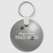 Bowling Ball Gray Sleutelhanger (Voorkant)