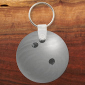 Bowling Ball Gray Sleutelhanger (Voorkant)