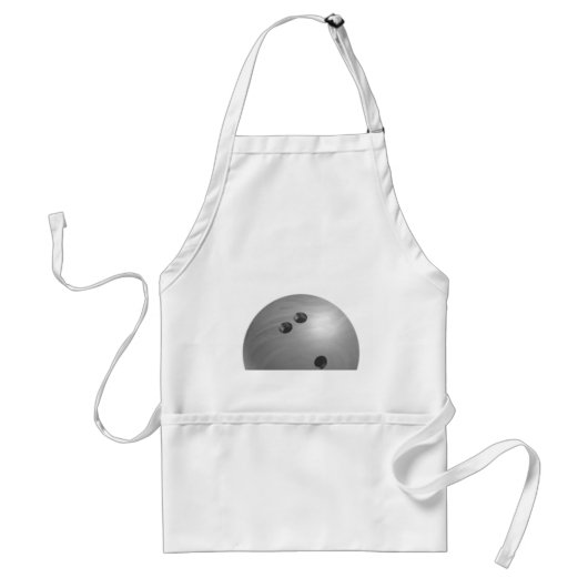 Bowling Ball Gray Standaard Schort (Voorkant)