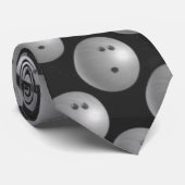 Bowling Ball Gray Stropdas (Opgerold)