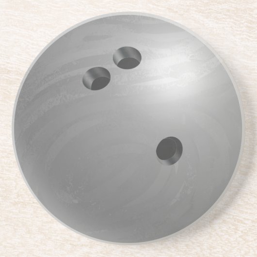 Bowling Ball Gray Zandsteen Onderzetter (Voorkant)
