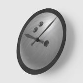 Bowling Ball Grey Ronde Klok (Hoek)