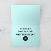 Bowling Ball Happy Vaderdag Kaart (Binnen)
