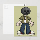 Bowling Ball Head Briefkaart (Voorkant / Achterkant)
