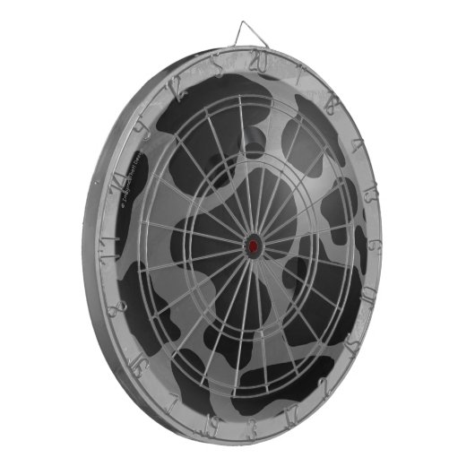 Bowling Ball Koe Grey Dartbord (Voorkant Links)