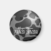 Bowling Ball Koe Grey Magneet (Voorkant)