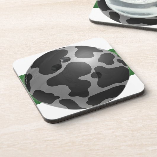 Bowling Ball Koe Grey Onderzetter (Linkerzijde)