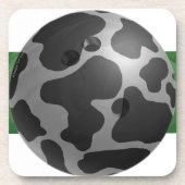 Bowling Ball Koe Grey Onderzetter (Voorkant)
