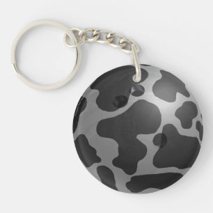 Bowling Ball Koe Grey Sleutelhanger