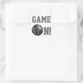 Bowling Ball Koe Grey Vierkante Sticker (Tas)