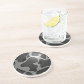 Bowling Ball Koe Grey Zandsteen Onderzetter (Zijkant)