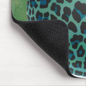 Bowling Ball Leopard Blauwgroen Muismat (Hoek)