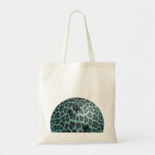 Bowling Ball Leopard Blauwgroen Tote Bag