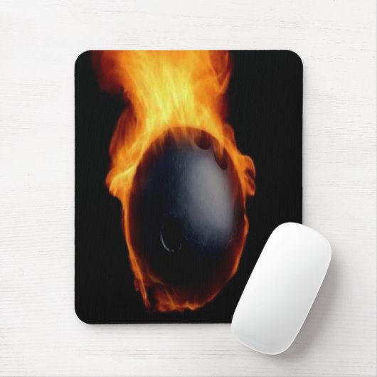 Bowling Ball on Fire Mousepad Muismat (Met muis)