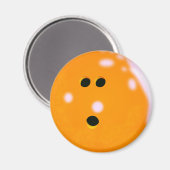 Bowling Ball (Oranje) Magnet (Voorkant / Achterkant)
