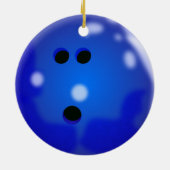 Bowling Ball Ornament (blauw) (Achterkant)