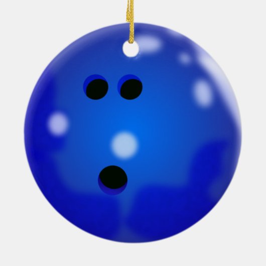 Bowling Ball Ornament (blauw) (Achterkant)