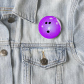 Bowling Ball (Paarse Button) Ronde Button 5,7 Cm (In situ)