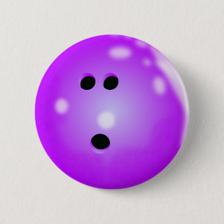 Bowling Ball (Paarse Button) Ronde Button 5,7 Cm