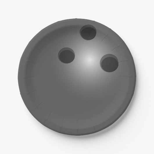 Bowling Ball Papieren Bordje (Voorkant)