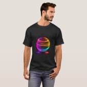 Bowling Ball Pin Alley Turkije Artistic Zip T-shirt (Voorkant volledig)