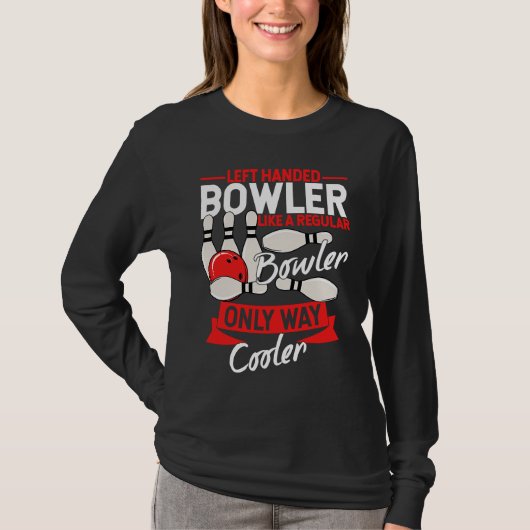 Bowling Ball Pin Bowler Strike Bowling Fanatic Bow T-shirt (Voorkant)