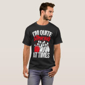 Bowling Ball Pin Bowler Strike Bowling Fanatic Bow T-shirt (Voorkant volledig)