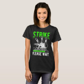 Bowling Ball Pin Bowler Strike Bowling Fanatic Bow T-shirt (Voorkant volledig)