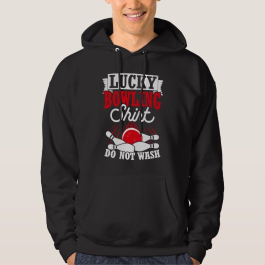 Bowling Ball Pin Bowler Strike Bowling Team Bowlin Hoodie (Voorkant)