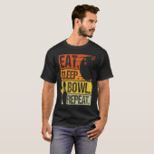 Bowling Ball Pin Bowler Strike Bowling Team Bowlin T-shirt (Voorkant volledig)
