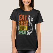 Bowling Ball Pin Bowler Strike Bowling Team Bowlin T-shirt (Voorkant)